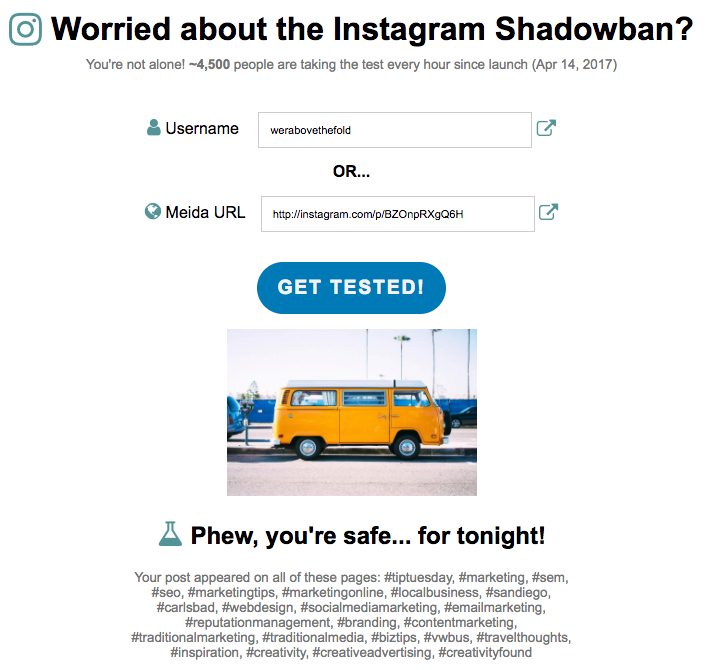 shadow banning on instagram