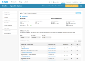 moz open site explorer